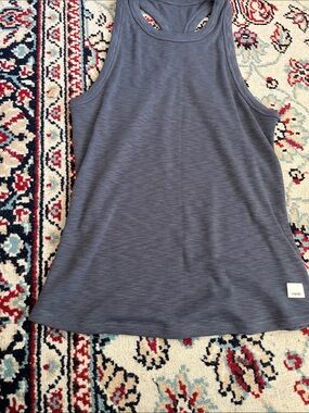 Vuori Ribbed Tank Top in Slate